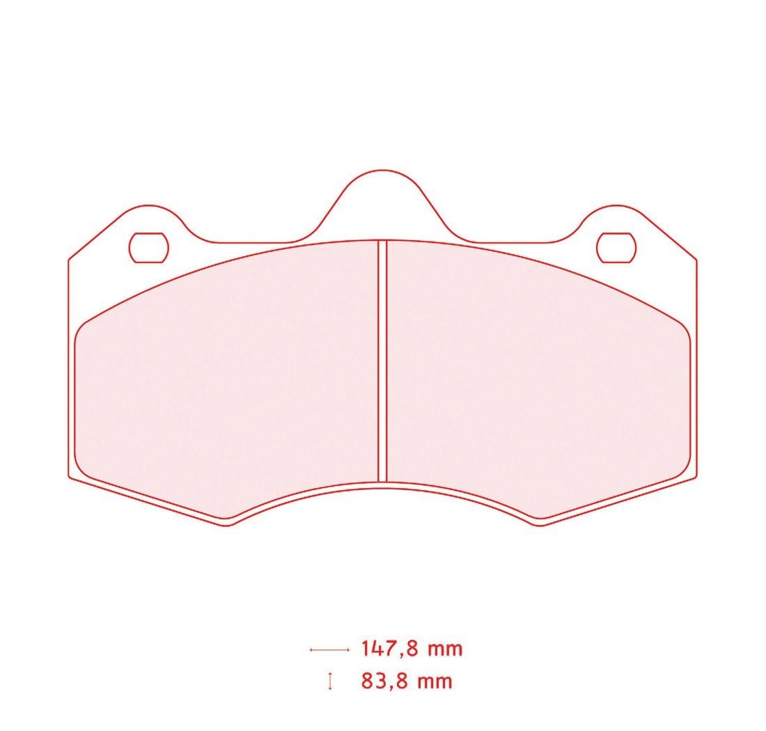 Pastillas de freno CARBONE LORRAINE Modelo FRP3084