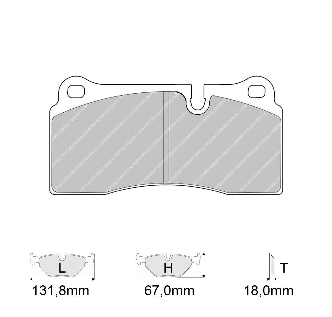 4 brake pads set - FERODO