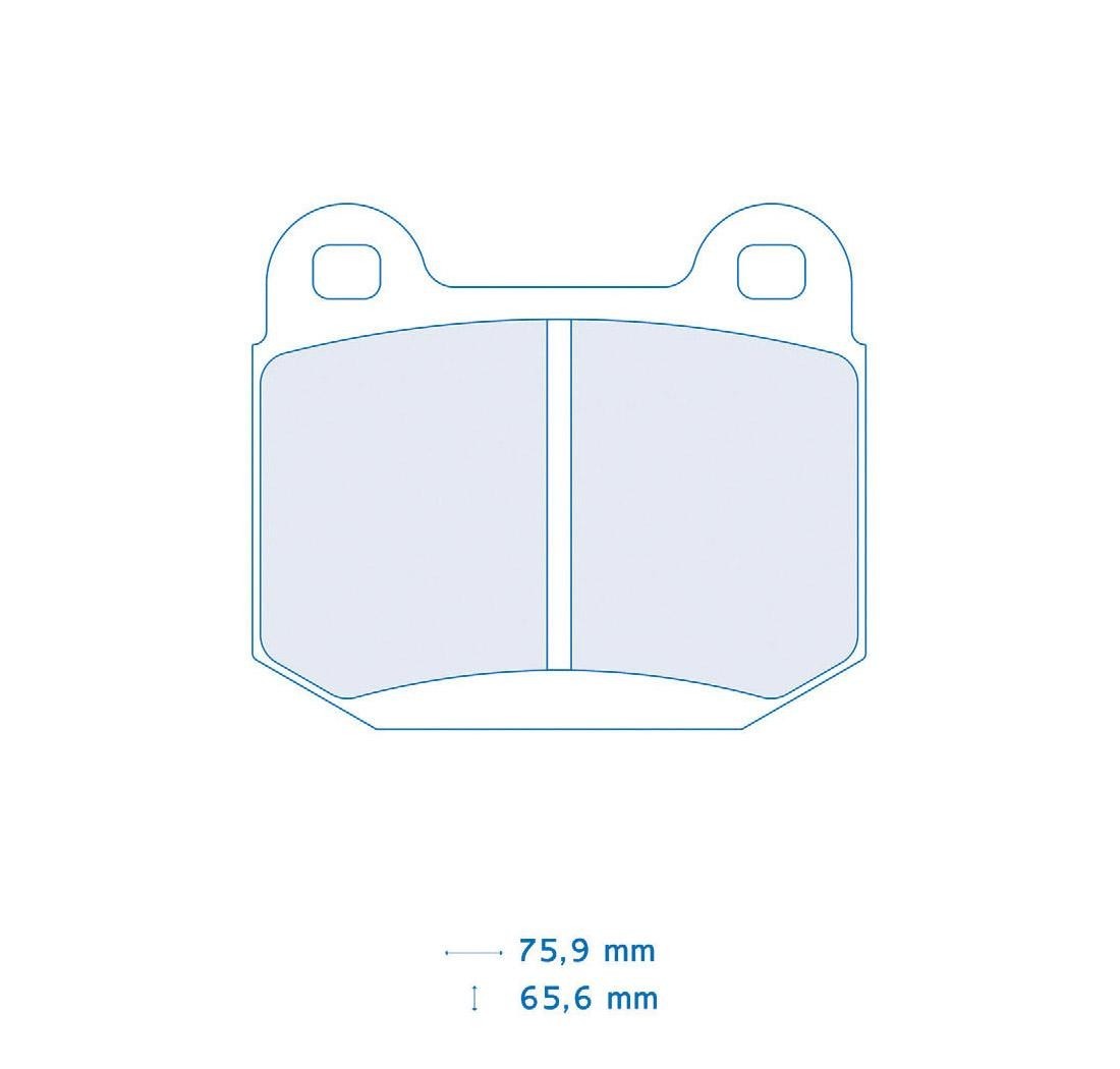 4 brake pads set - Carbone Lorraine