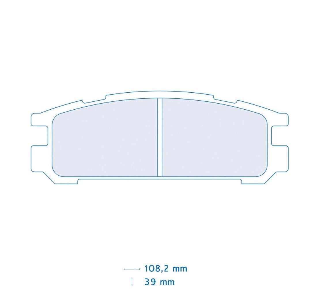 4 brake pads set - Carbone Lorraine