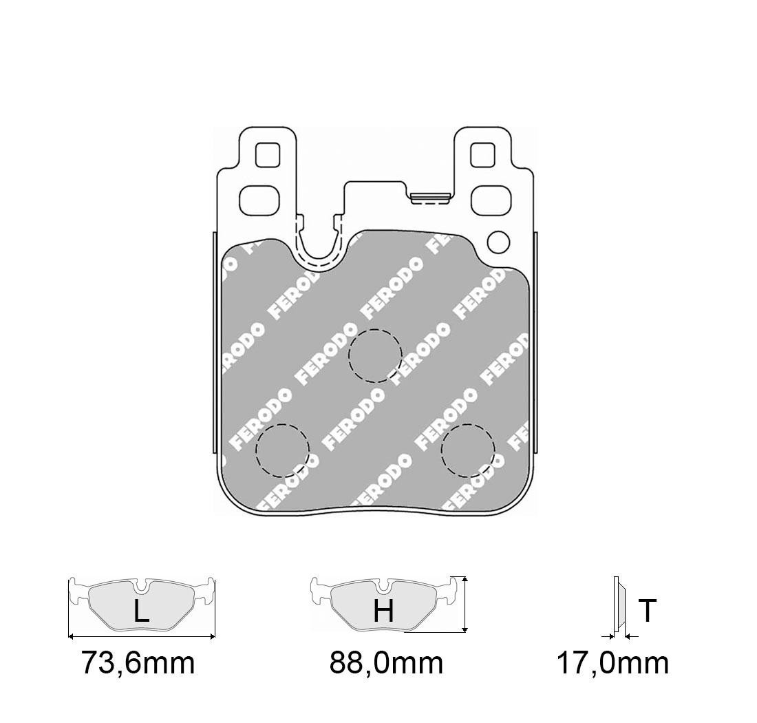 Brake Pads FERODO FCP4663 Model