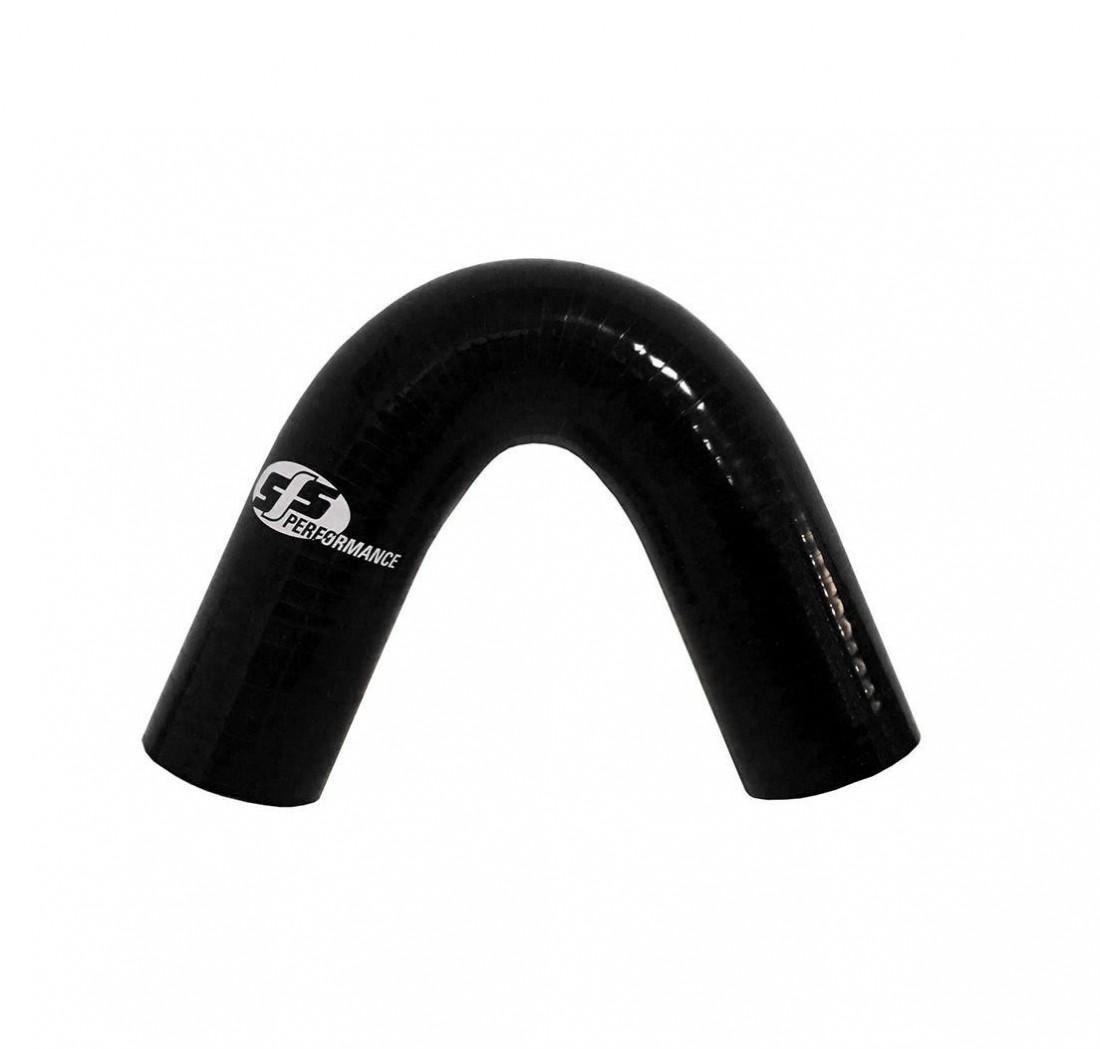 135 Silicon Elbow 11mm Bore 102mm Legs 3 Ply Black
