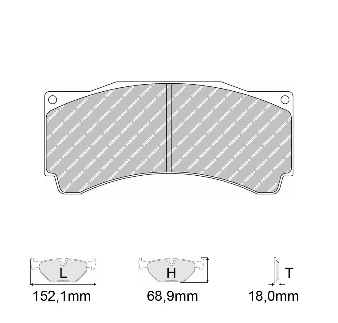 Plaquettes de frein FERODO Modèle FRP3144