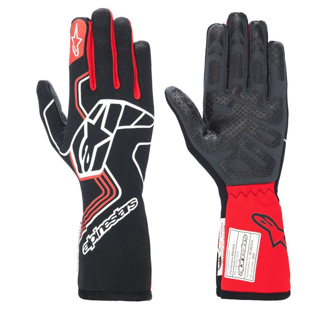 Gants Alpinestars TECH-1 RACE v4 - noir/rouge - taille L