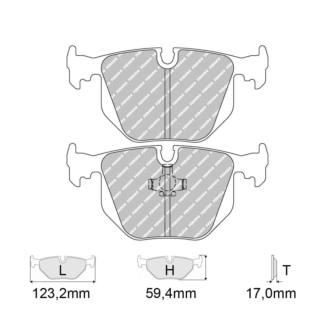 4 brake pads set - FERODO