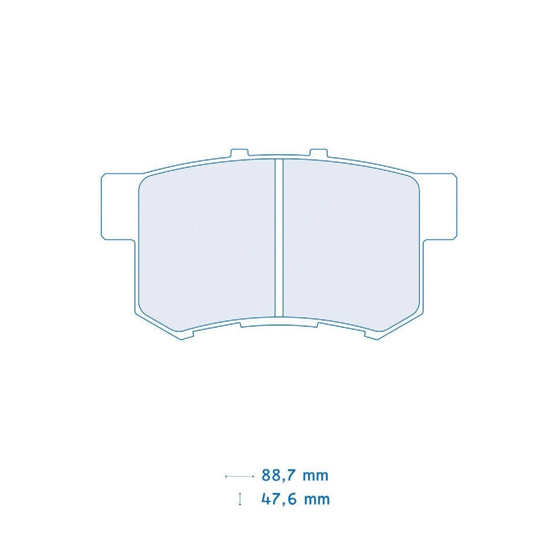 4 brake pads set - Carbone Lorraine