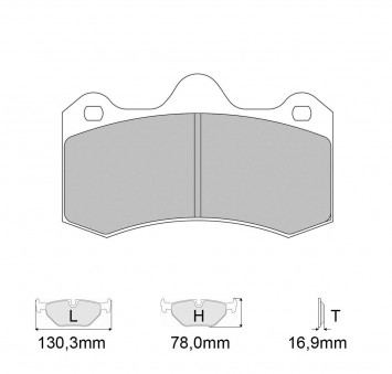 Plaquettes de frein FERODO Modèle FRP3107
