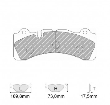 Plaquettes de frein Modèle FRP3099