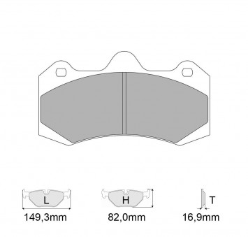 Plaquettes de frein FERODO Modèle FRP3114