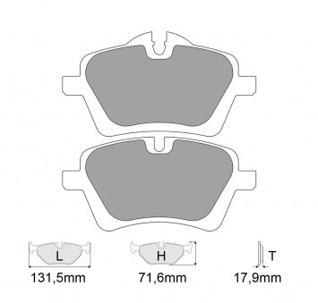 Plaquettes de frein FERODO Modèle FCP4080