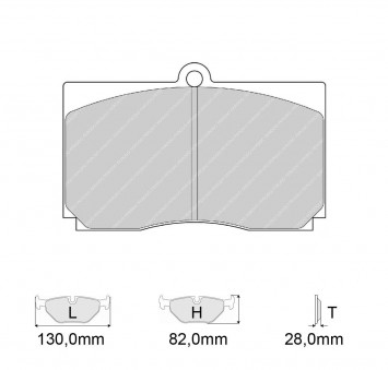 Plaquettes de frein FERODO Modèle FRP3059