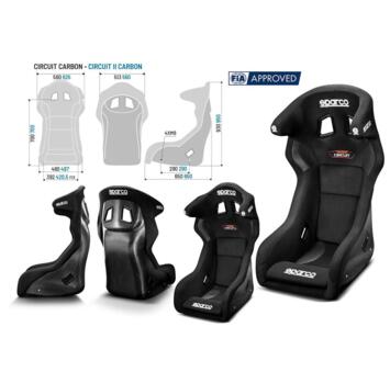 Seats SPARCO CIRCUIT CARBON - CIRCUIT II CARBON Seats SPARCO CIRCUIT CARBON - CIRCUIT II CARBON