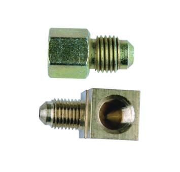 Fuel and oil pressure gauge fitting