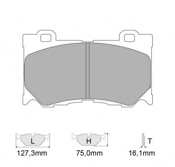 Plaquettes de frein FERODO Modèle FCP4172