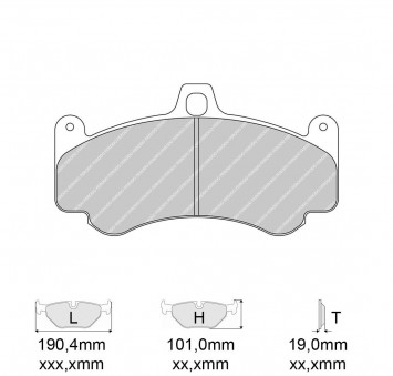 4 brake pads set - Carbone Lorraine