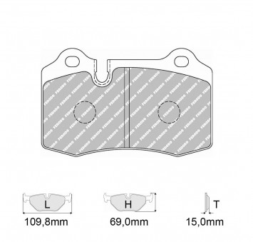 4 brake pads set - Carbone Lorraine