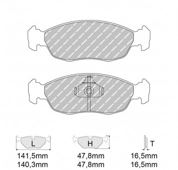 4 brake pads set - Carbone Lorraine