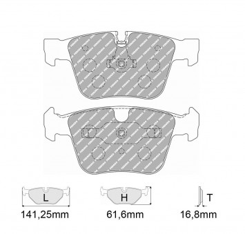 Plaquettes de frein FERODO Modèle FCP4413