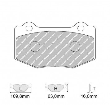 Plaquettes de frein Modèle FRP3137