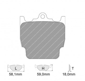 Plaquettes de frein FERODO Modèle FRP3074