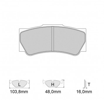 Plaquettes de frein Modèle FRP3117
