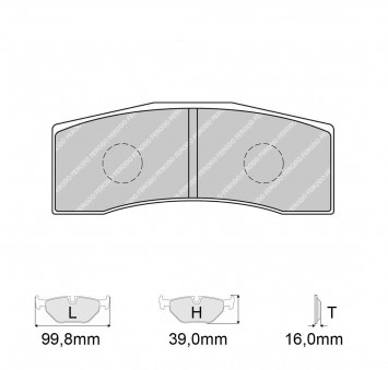 Plaquettes de frein Modèle FRP3102