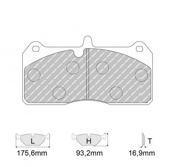 Plaquettes de frein FERODO Modèle FRP3136