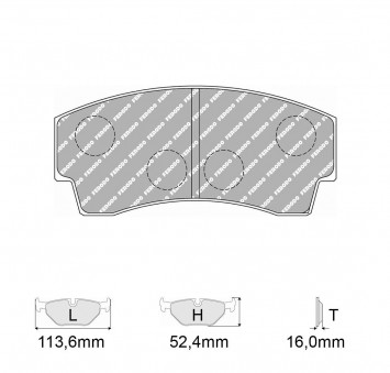 Plaquettes de frein Modèle FRP219