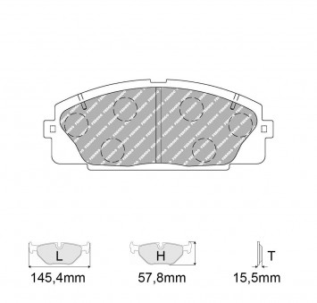 Plaquettes de frein FERODO Modèle FRP3127