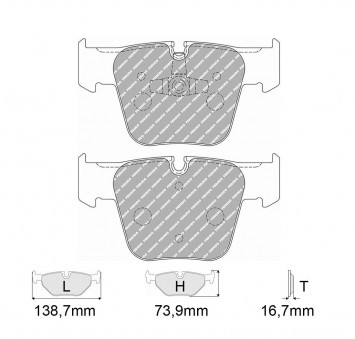 Plaquettes de frein FERODO Modèle FCP4412