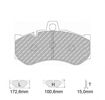 Plaquettes de frein FERODO Modèle FRP3141