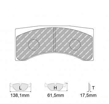 Plaquettes de frein FERODO Modèle FRP3101