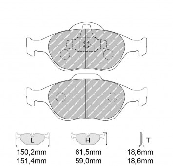 Brake Pads FERODO FCP1394 Model