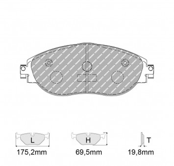 Plaquettes de frein Modèle FCP4425