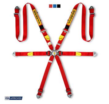 Arnés FIA Saloon de 6 puntos Sabelt SILVER ENDURO, azul, 2\