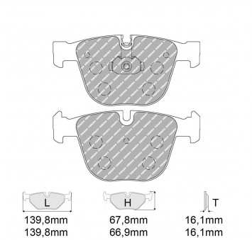 Plaquettes de frein Modèle FCP1672