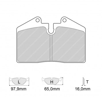 Plaquettes de frein FERODO Modèle FRP3069