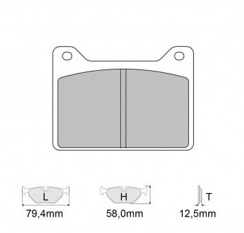 Plaquettes de frein FERODO Modèle FRP3108