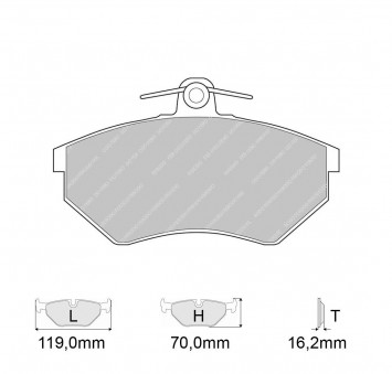 Plaquettes de frein Modèle FCP774