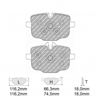 Plaquettes de frein Modèle FCP4381