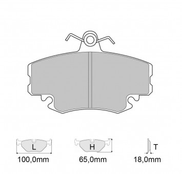 Plaquettes de frein Modèle FCP845