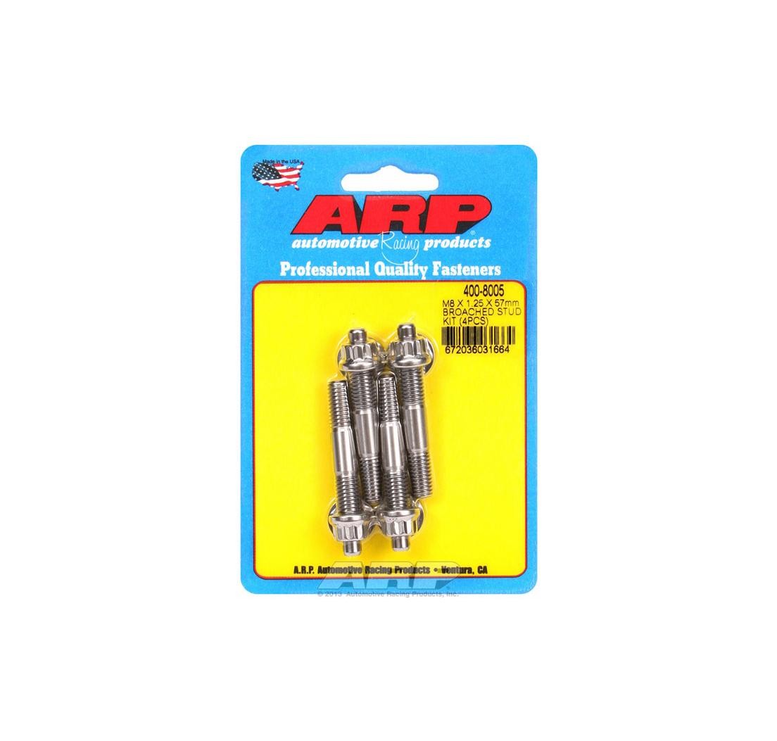 M8 X 1.25 X 57MM broached stud kit - 4PCS