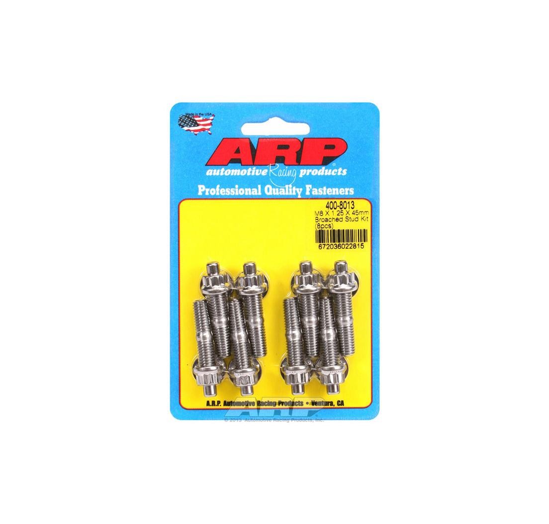 M8 X 1.25 X 45MM broached stud kit - 8PCS