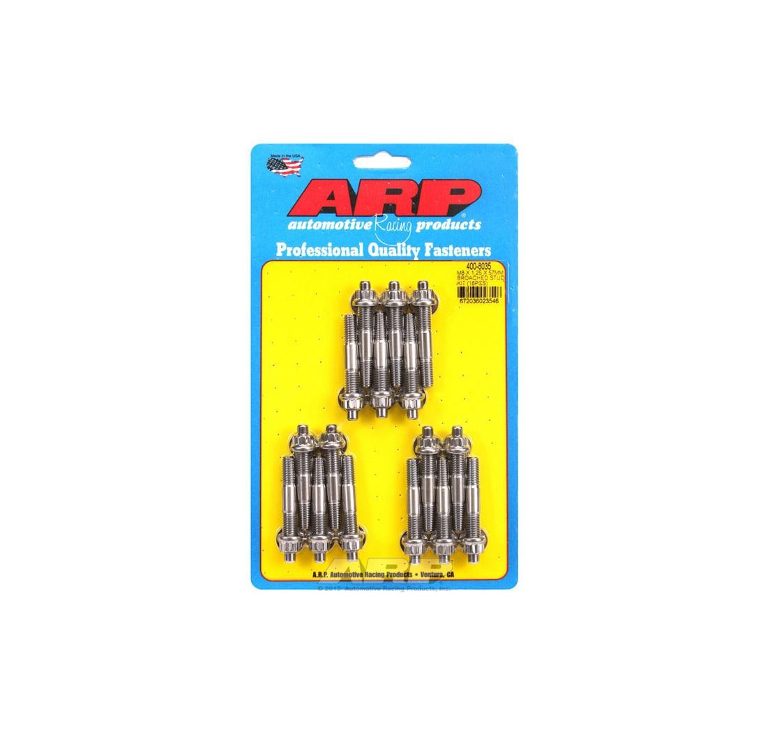 M8 X 1.25 X 57MM broached stud kit - 16PCS