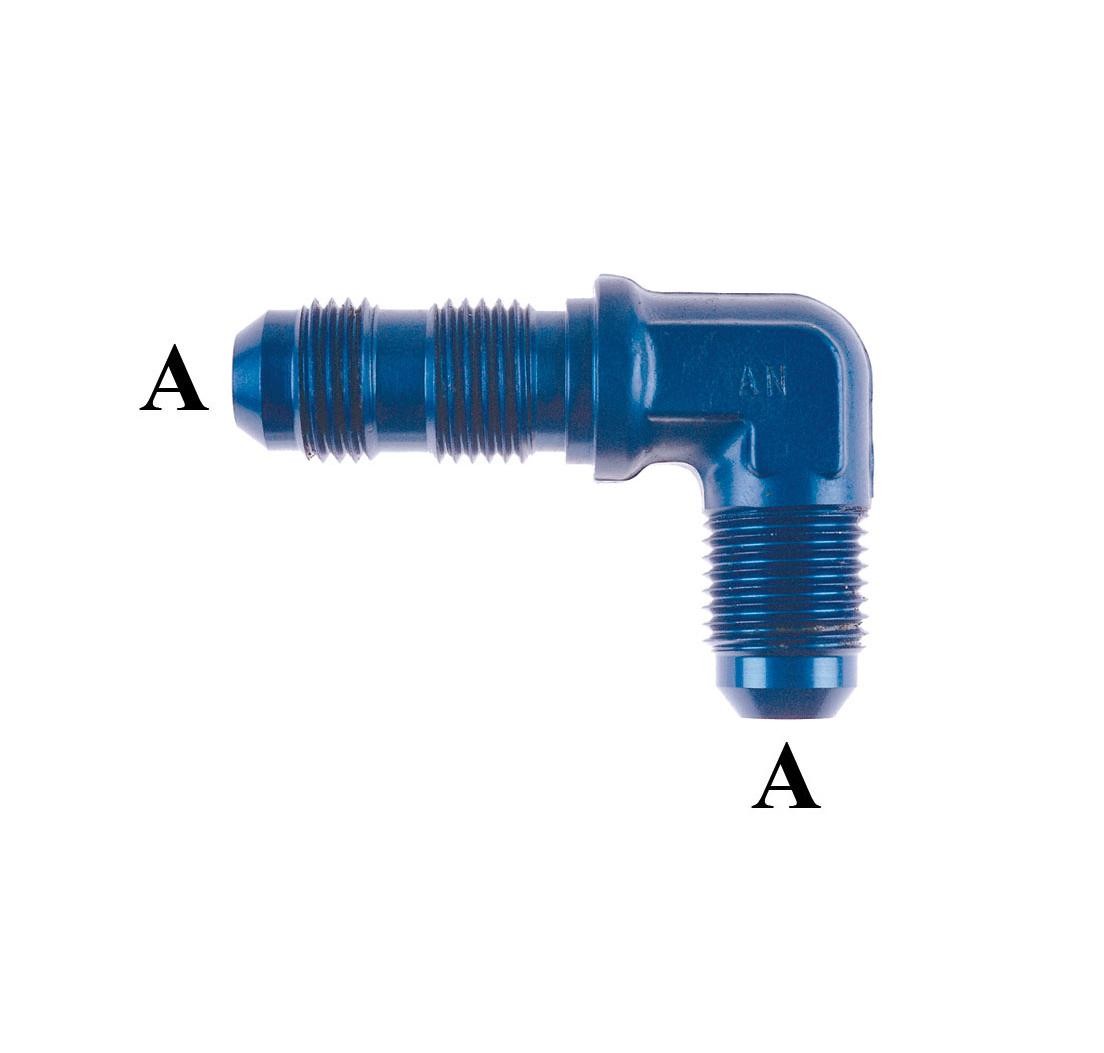 90° bulkhead male-male JIC adaptor