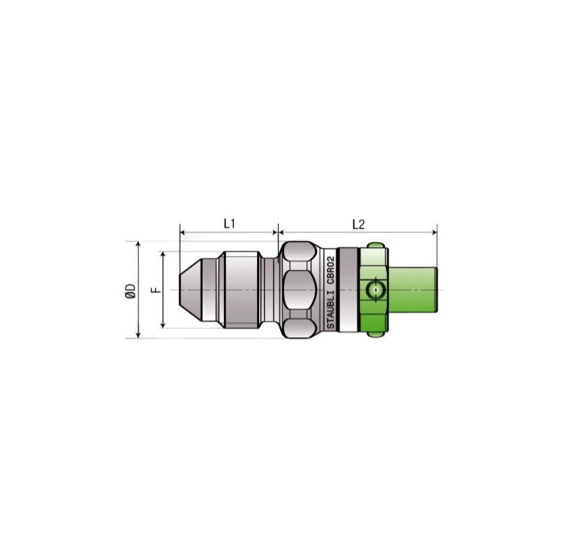 Plug pour tuyau, filetage JIC