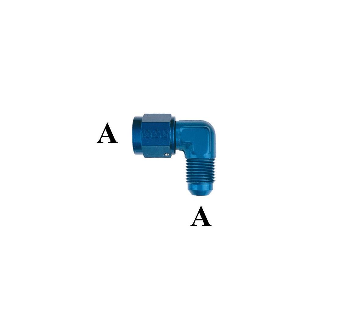 Adaptateur M tournant/F à 90° forgé JIC / JIC