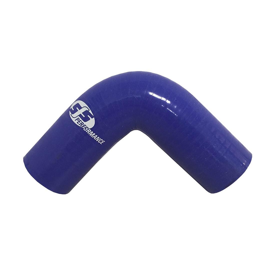 90 Silicon Elbow 102mm Bore 152mm Legs 4 Ply Blue