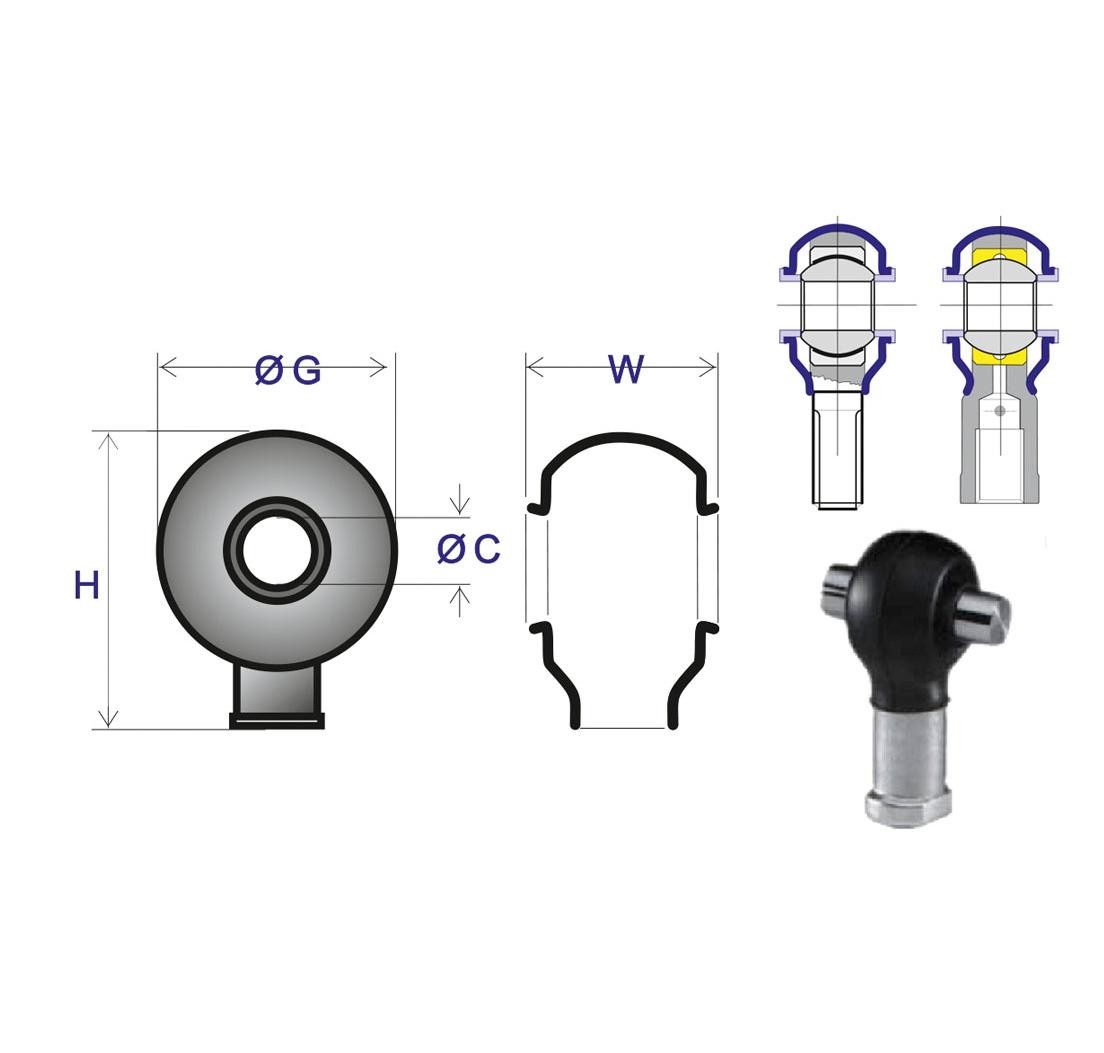 Rod End Rubber Protection