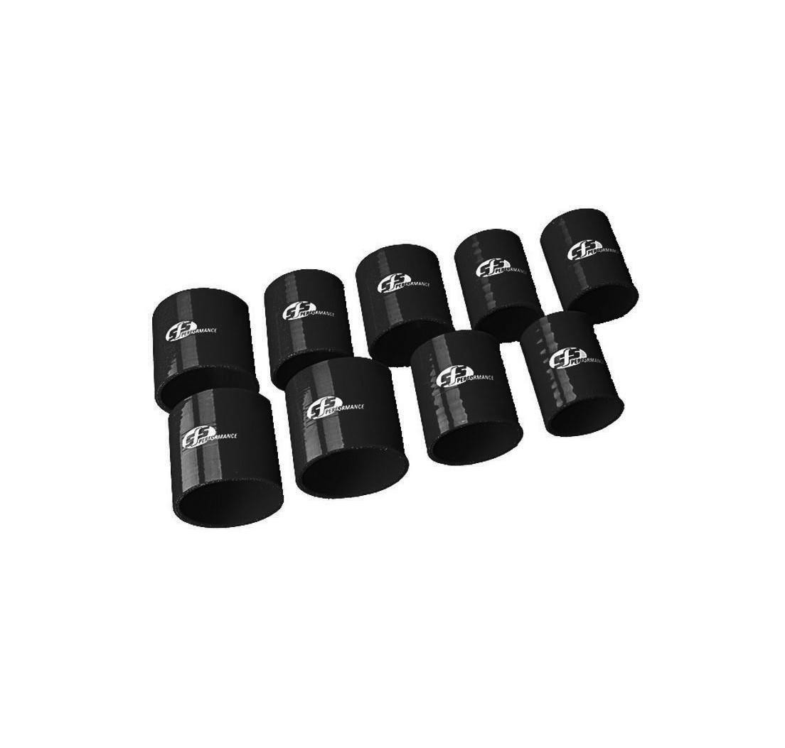 Straight Silicon Coupling 127mm Bore 76mm Long 4 Ply Black